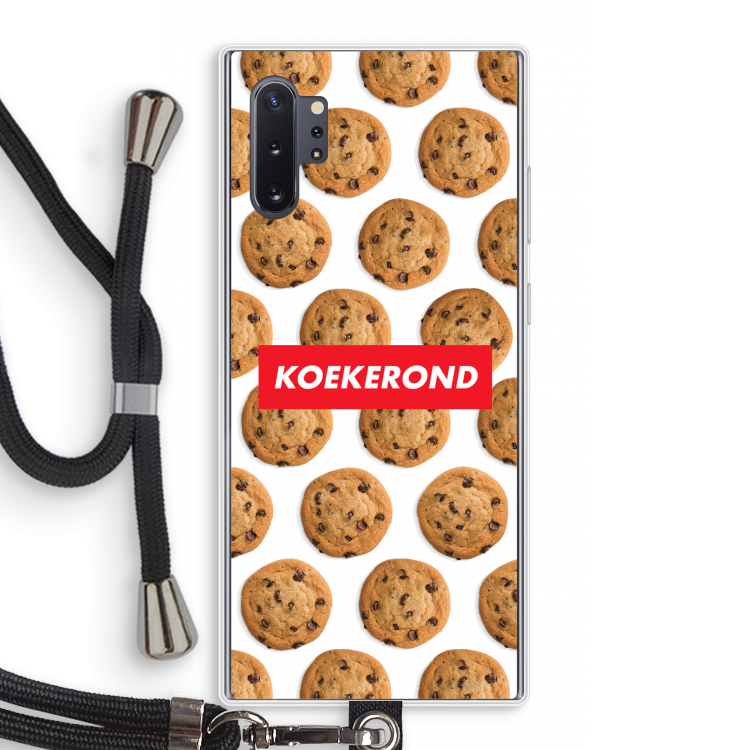 Koekerond: Samsung Galaxy Note 10 Plus Transparant Hoesje met koord