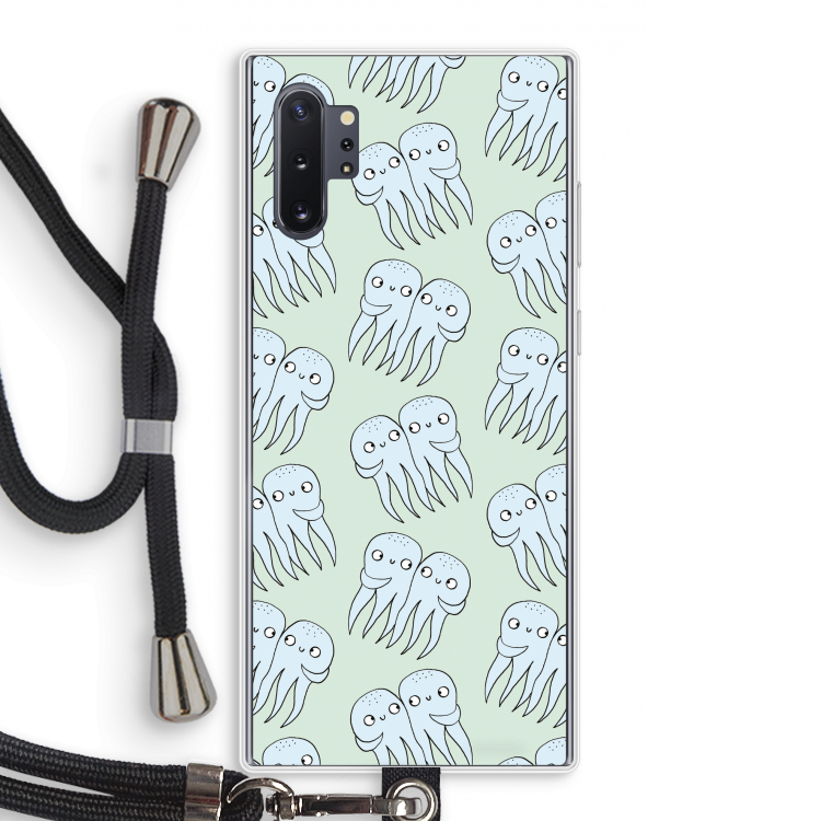 Octopussen: Samsung Galaxy Note 10 Plus Transparant Hoesje met koord