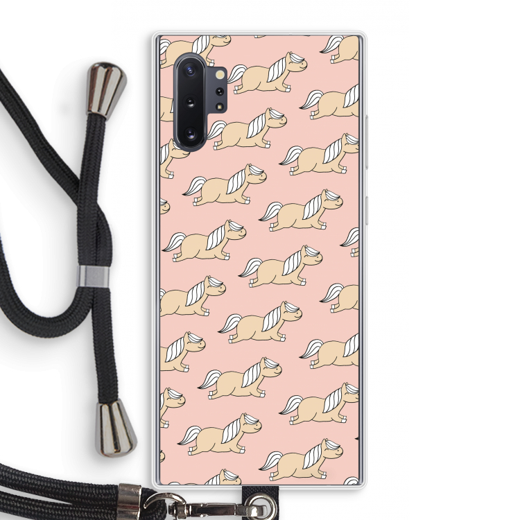 Ponys: Samsung Galaxy Note 10 Plus Transparant Hoesje met koord