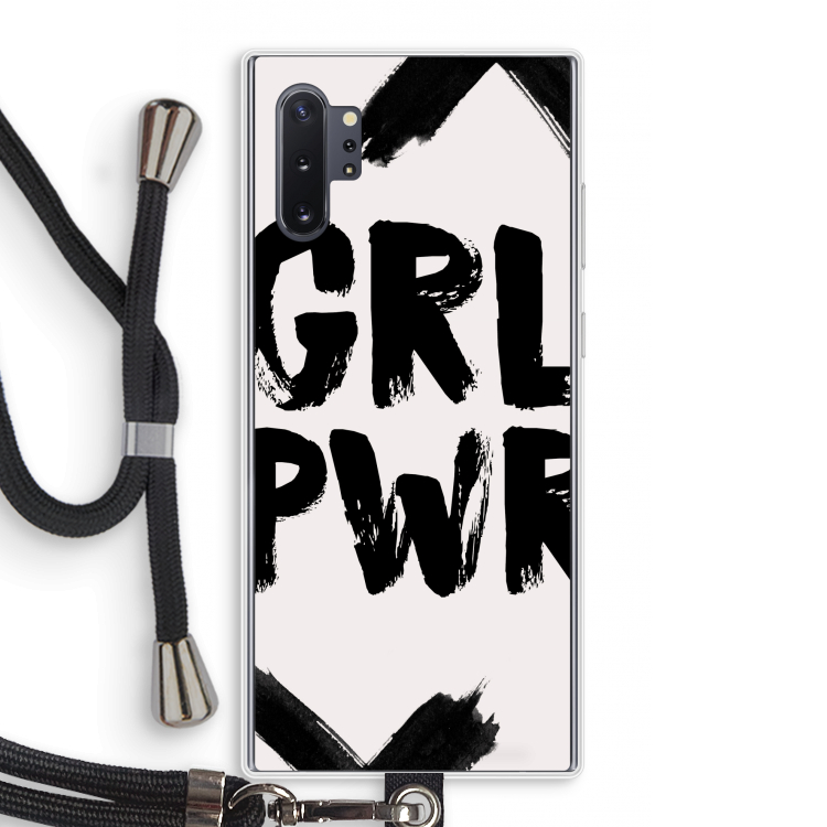Girl Power #2: Samsung Galaxy Note 10 Plus Transparant Hoesje met koord