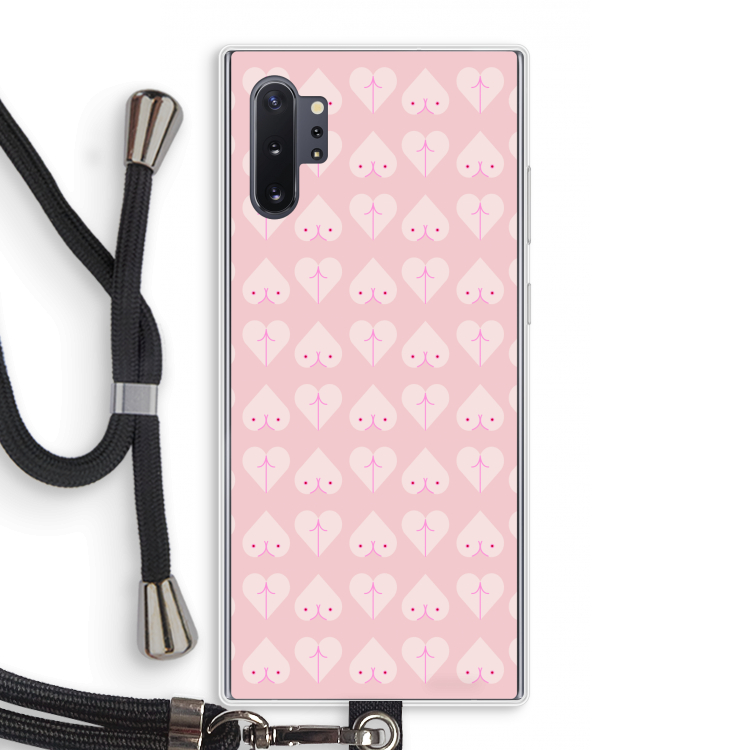 Ass 'n Titties: Samsung Galaxy Note 10 Plus Transparant Hoesje met koord