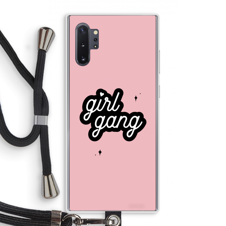 Girl Gang: Samsung Galaxy Note 10 Plus Transparant Hoesje met koord