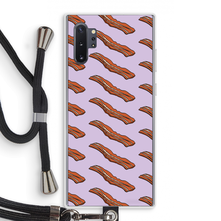 Bacon to my eggs #2: Samsung Galaxy Note 10 Plus Transparant Hoesje met koord