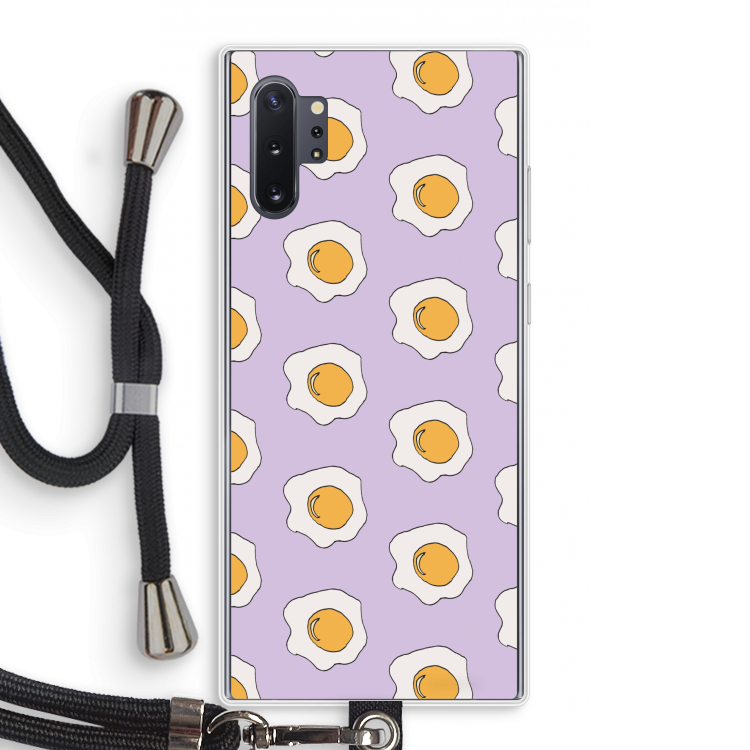 Bacon to my eggs #1: Samsung Galaxy Note 10 Plus Transparant Hoesje met koord