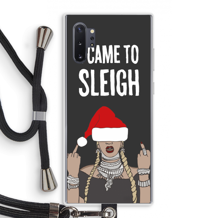 Came To Sleigh: Samsung Galaxy Note 10 Plus Transparant Hoesje met koord