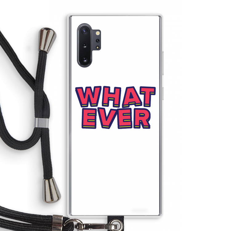 Whatever: Samsung Galaxy Note 10 Plus Transparant Hoesje met koord