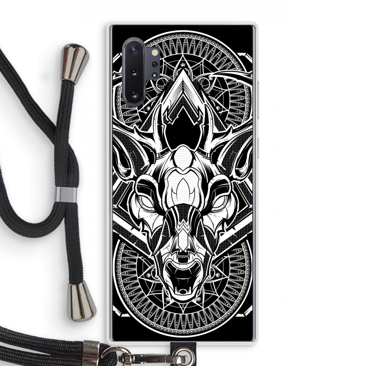 Oh Deer: Samsung Galaxy Note 10 Plus Transparant Hoesje met koord