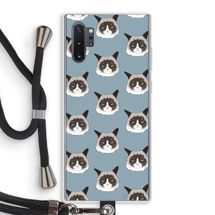 It's a Purrr Case: Samsung Galaxy Note 10 Plus Transparant Hoesje met koord