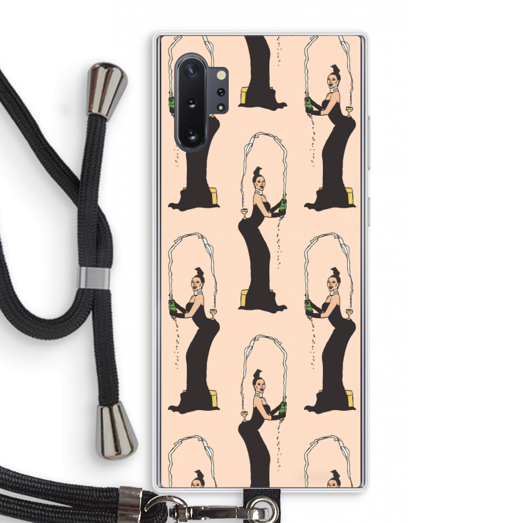Pop Some Kim: Samsung Galaxy Note 10 Plus Transparant Hoesje met koord