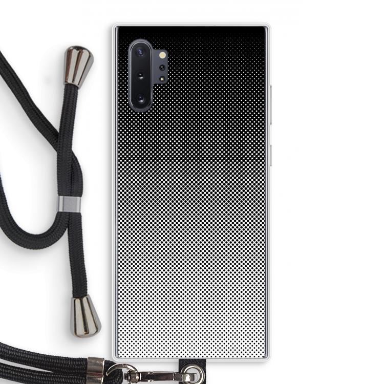 Musketon Halftone: Samsung Galaxy Note 10 Plus Transparant Hoesje met koord