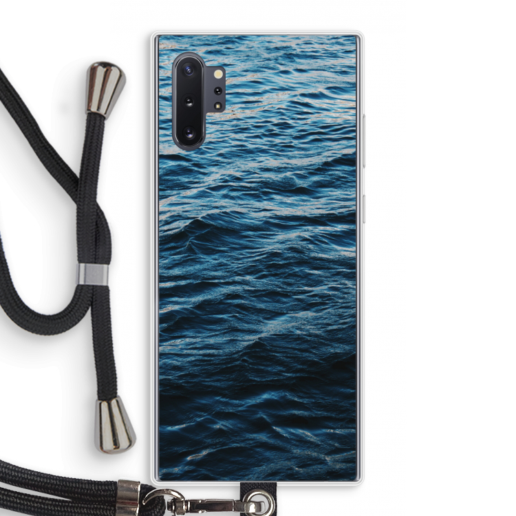 Oceaan: Samsung Galaxy Note 10 Plus Transparant Hoesje met koord
