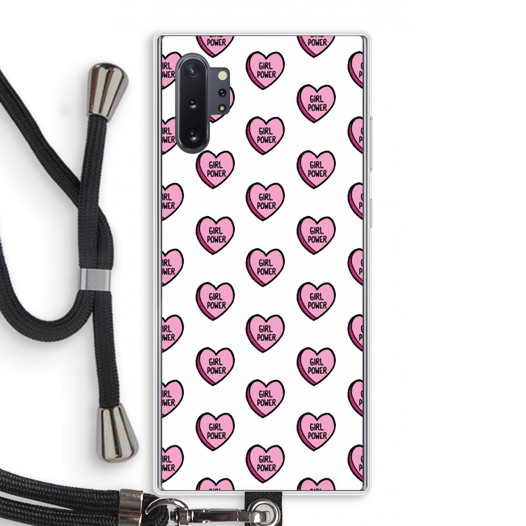 GIRL POWER: Samsung Galaxy Note 10 Plus Transparant Hoesje met koord