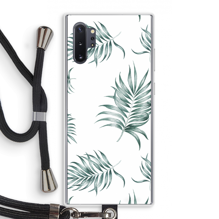 Simple leaves: Samsung Galaxy Note 10 Plus Transparant Hoesje met koord