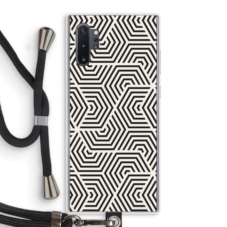 Magic pattern: Samsung Galaxy Note 10 Plus Transparant Hoesje met koord