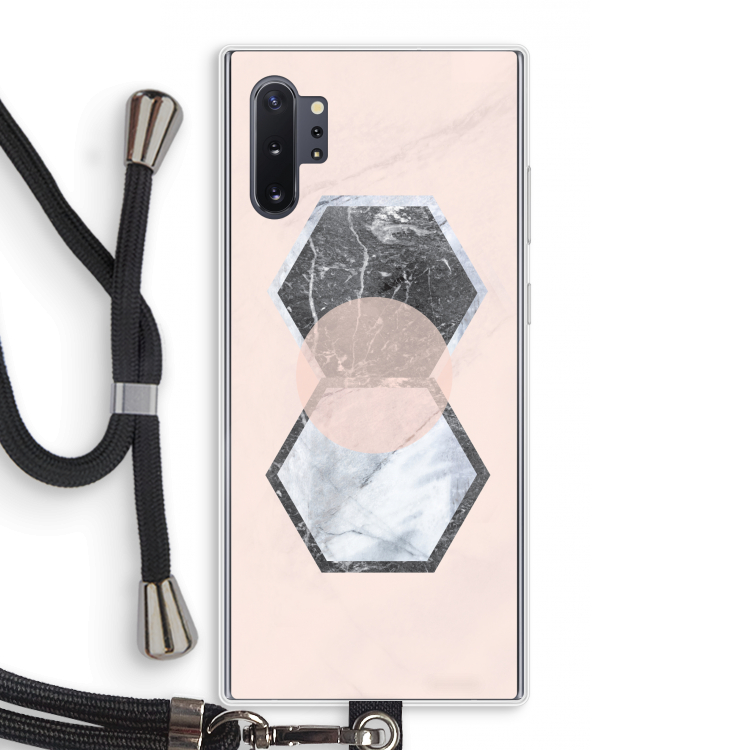 Creatieve toets: Samsung Galaxy Note 10 Plus Transparant Hoesje met koord