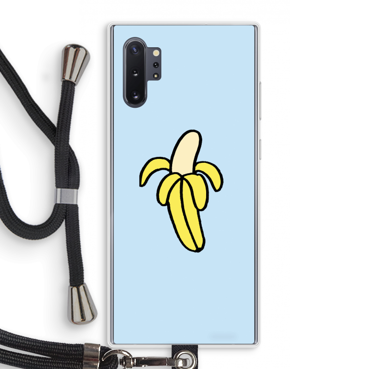 Banana: Samsung Galaxy Note 10 Plus Transparant Hoesje met koord