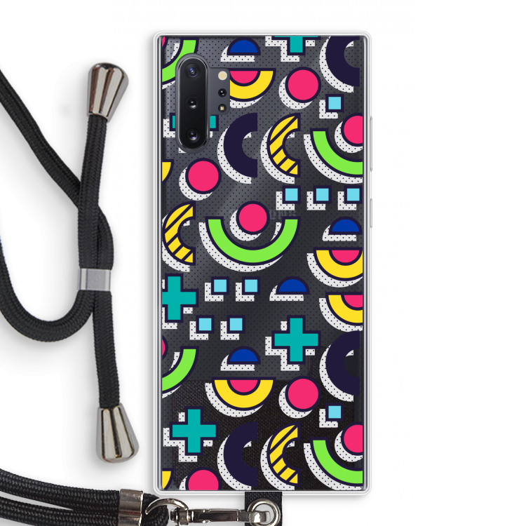 8-bit N°6: Samsung Galaxy Note 10 Plus Transparant Hoesje met koord