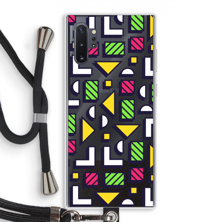 8-bit N°4: Samsung Galaxy Note 10 Plus Transparant Hoesje met koord