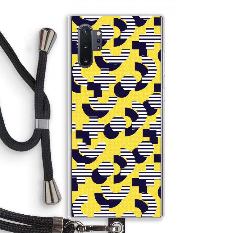 8-bit N°3: Samsung Galaxy Note 10 Plus Transparant Hoesje met koord