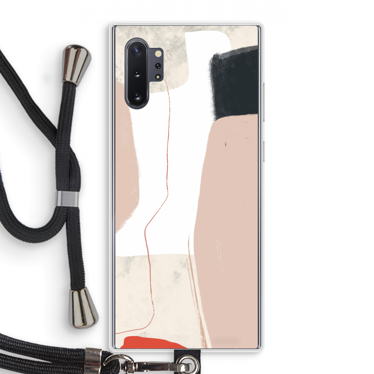 Lava: Samsung Galaxy Note 10 Plus Transparant Hoesje met koord