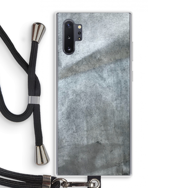 Grey Stone: Samsung Galaxy Note 10 Plus Transparant Hoesje met koord
