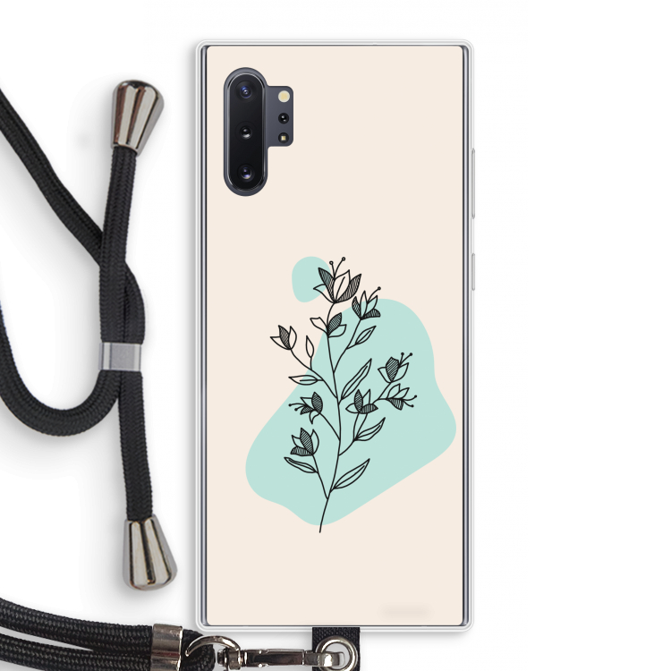 Violets are blue: Samsung Galaxy Note 10 Plus Transparant Hoesje met koord