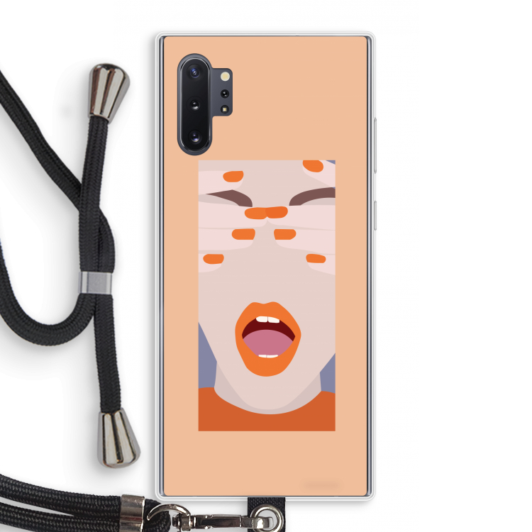 Surprise: Samsung Galaxy Note 10 Plus Transparant Hoesje met koord