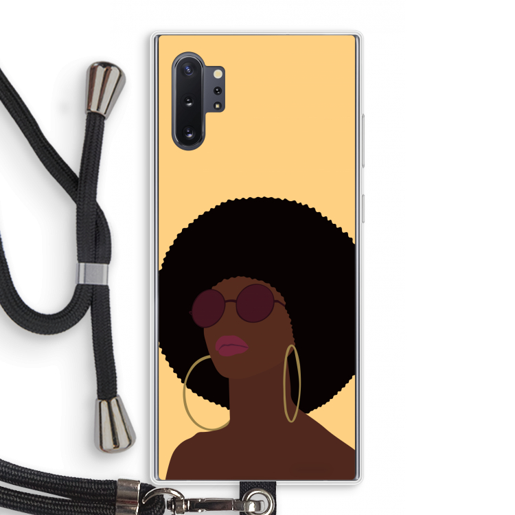 Golden hour: Samsung Galaxy Note 10 Plus Transparant Hoesje met koord
