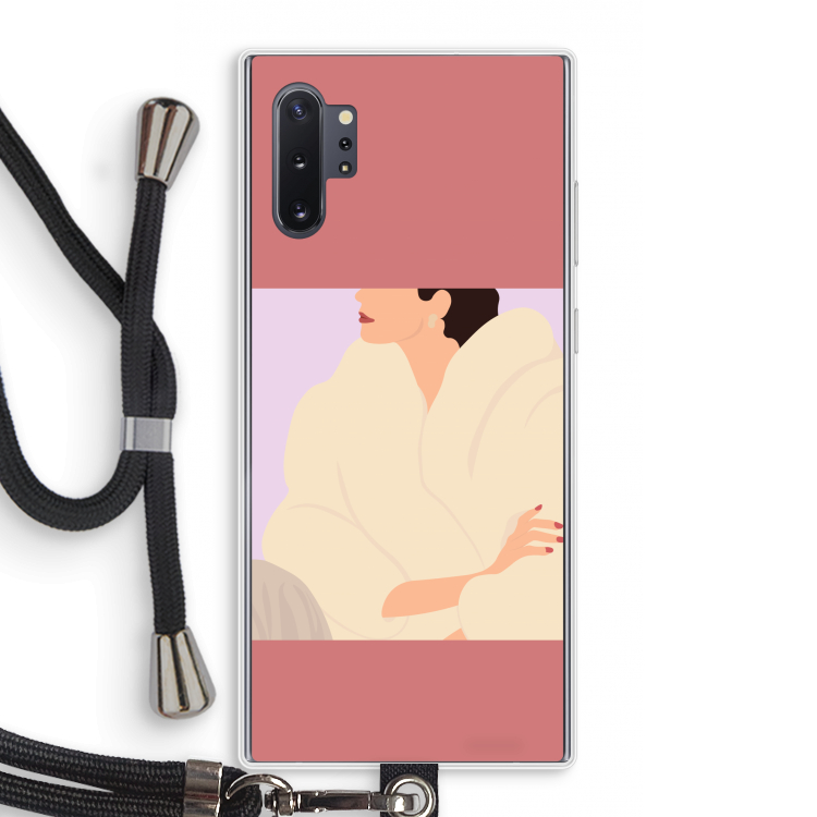 Cosy: Samsung Galaxy Note 10 Plus Transparant Hoesje met koord