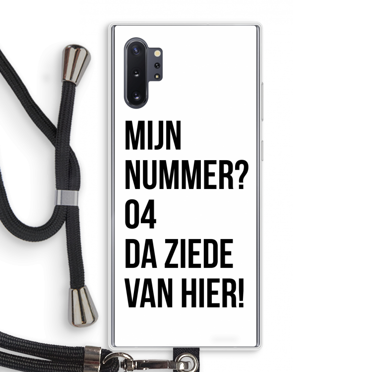 Da ziede van hier: Samsung Galaxy Note 10 Plus Transparant Hoesje met koord