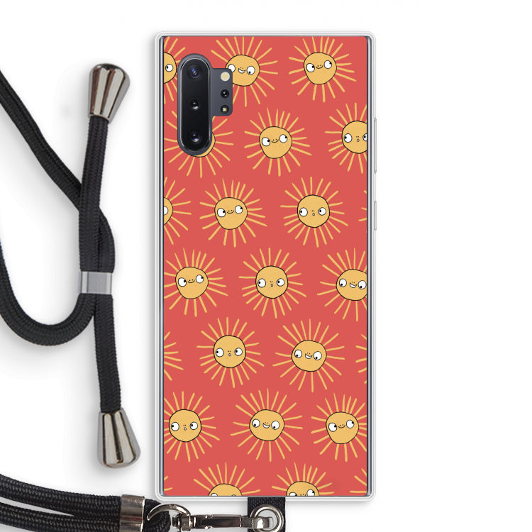 Zon: Samsung Galaxy Note 10 Plus Transparant Hoesje met koord