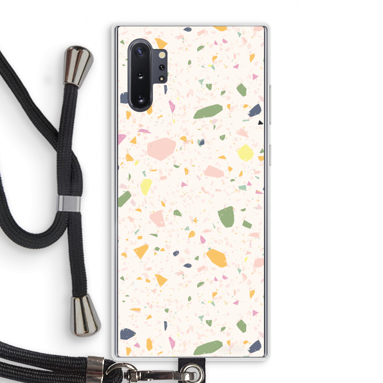 Terrazzo N°21: Samsung Galaxy Note 10 Plus Transparant Hoesje met koord