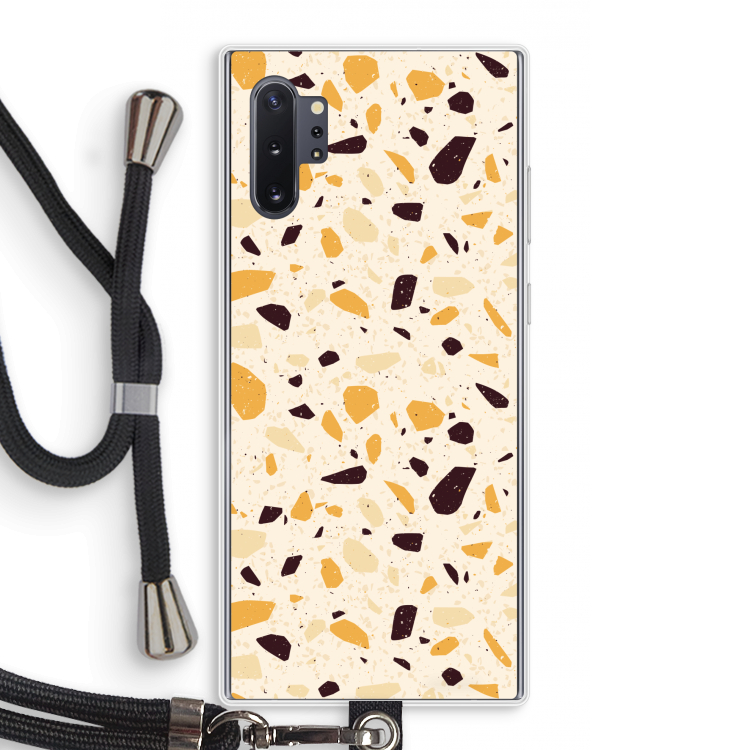 Terrazzo N°13: Samsung Galaxy Note 10 Plus Transparant Hoesje met koord