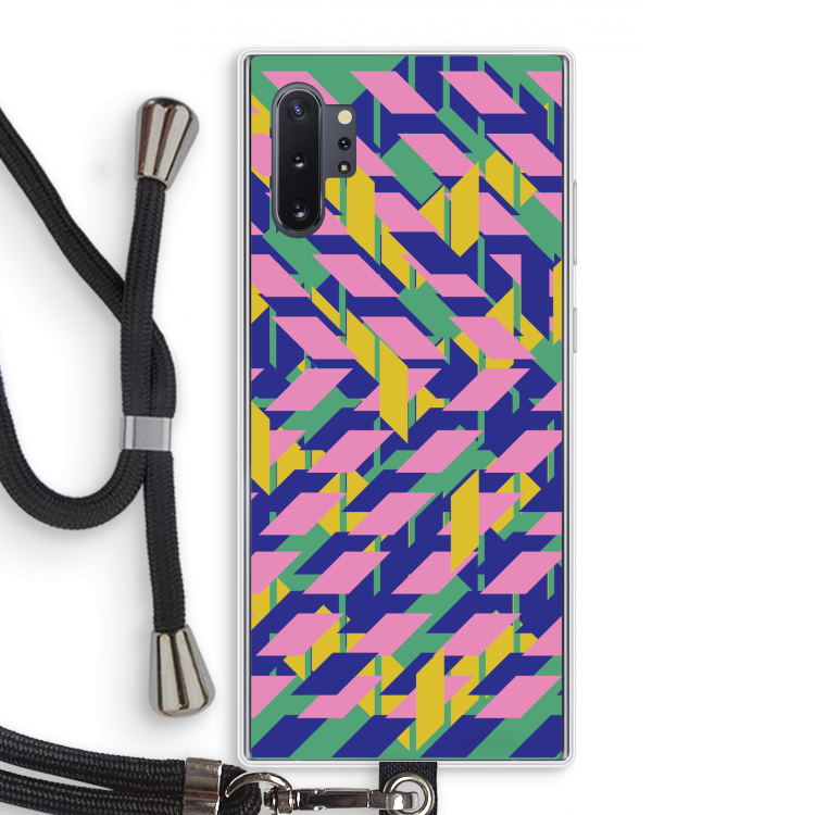 Skew Blush 1: Samsung Galaxy Note 10 Plus Transparant Hoesje met koord