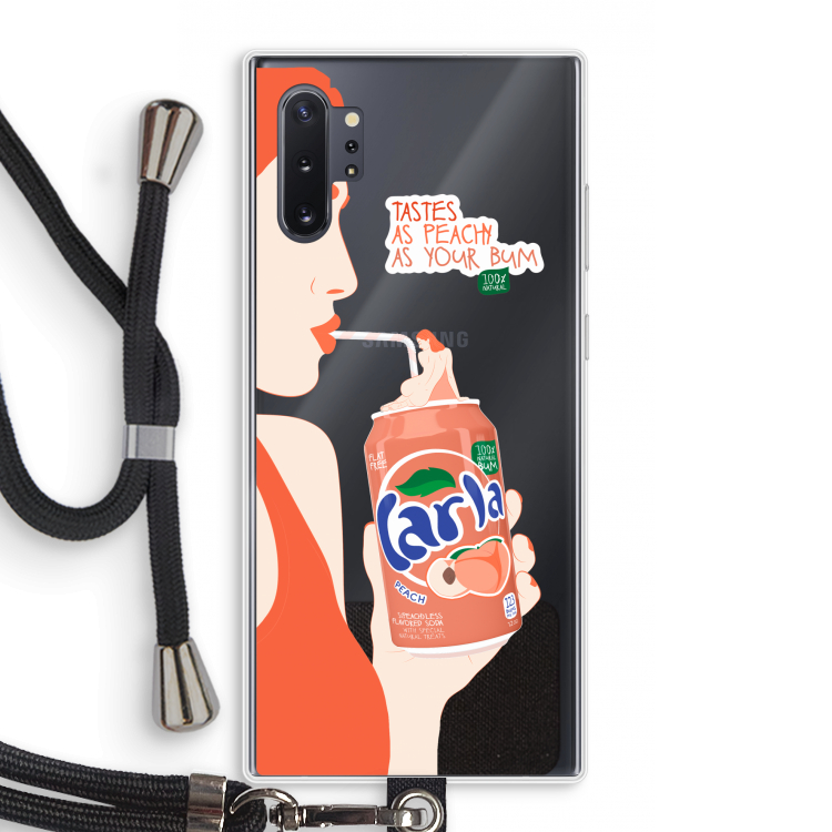 Peach please!: Samsung Galaxy Note 10 Plus Transparant Hoesje met koord