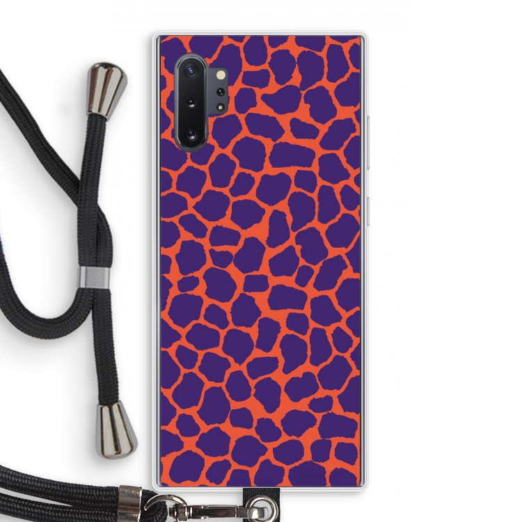 Purple Giraffe: Samsung Galaxy Note 10 Plus Transparant Hoesje met koord