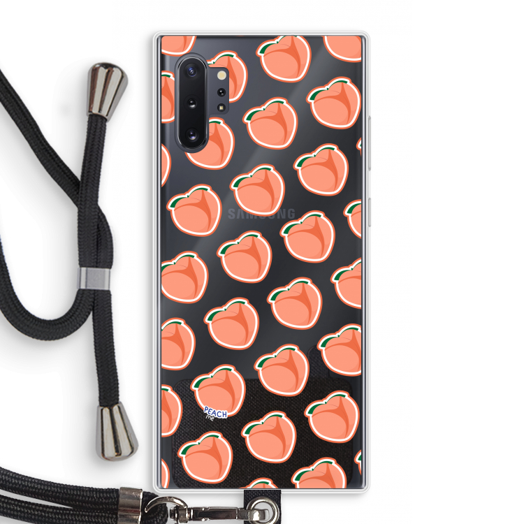 Just peachy: Samsung Galaxy Note 10 Plus Transparant Hoesje met koord