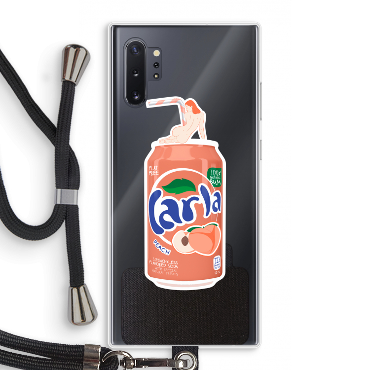 S(peach)less: Samsung Galaxy Note 10 Plus Transparant Hoesje met koord