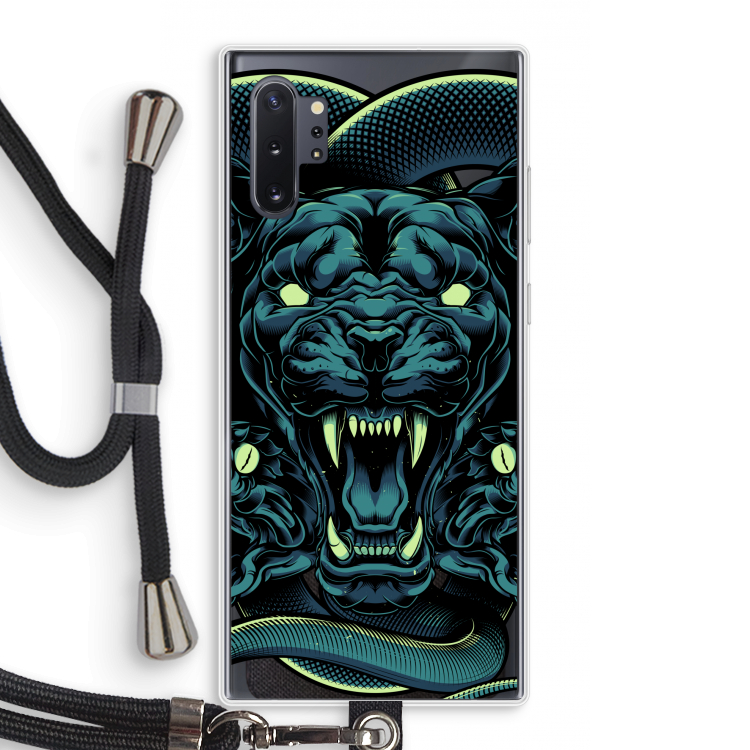 Cougar and Vipers: Samsung Galaxy Note 10 Plus Transparant Hoesje met koord