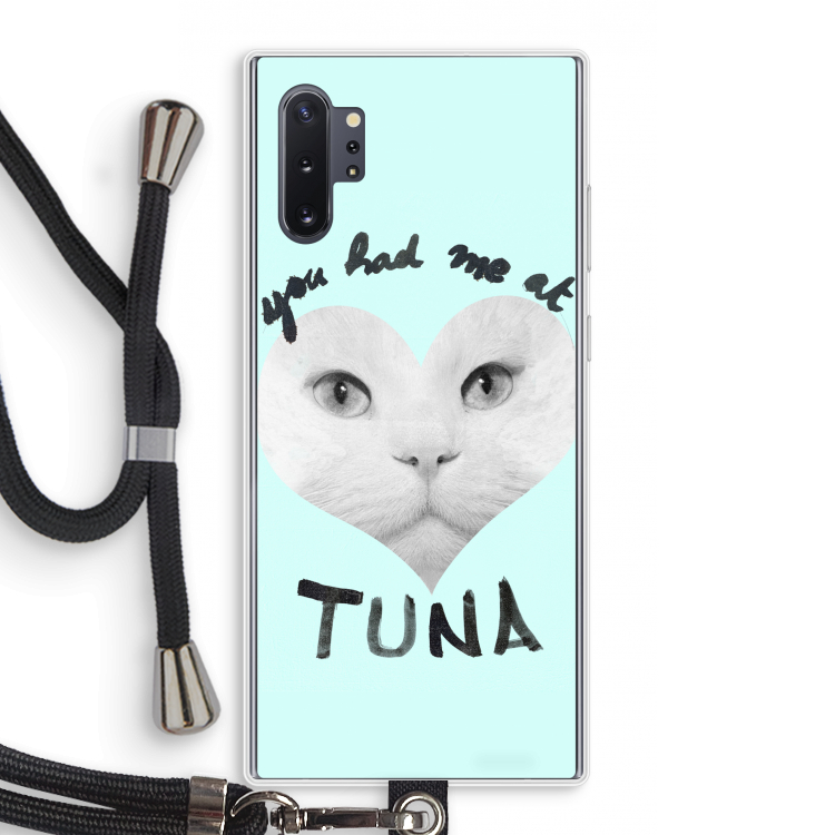 You had me at tuna: Samsung Galaxy Note 10 Plus Transparant Hoesje met koord