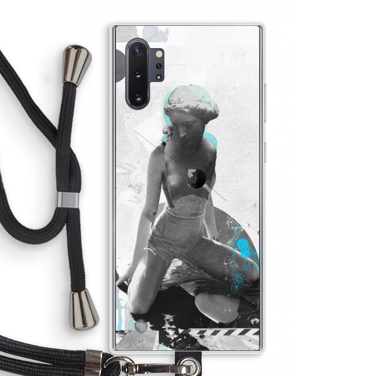 I will not feel a thing: Samsung Galaxy Note 10 Plus Transparant Hoesje met koord