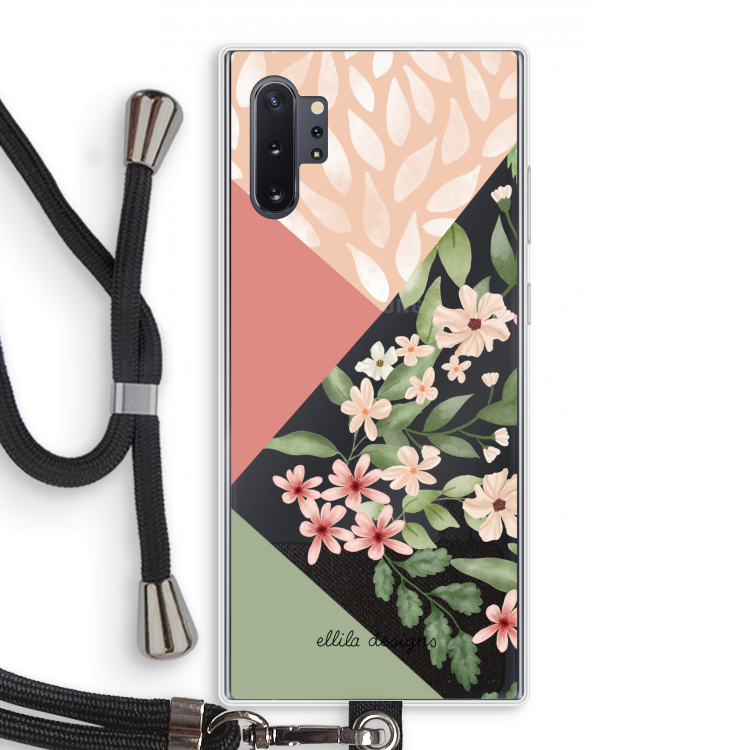 Sweet heaven geometrics: Samsung Galaxy Note 10 Plus Transparant Hoesje met koord