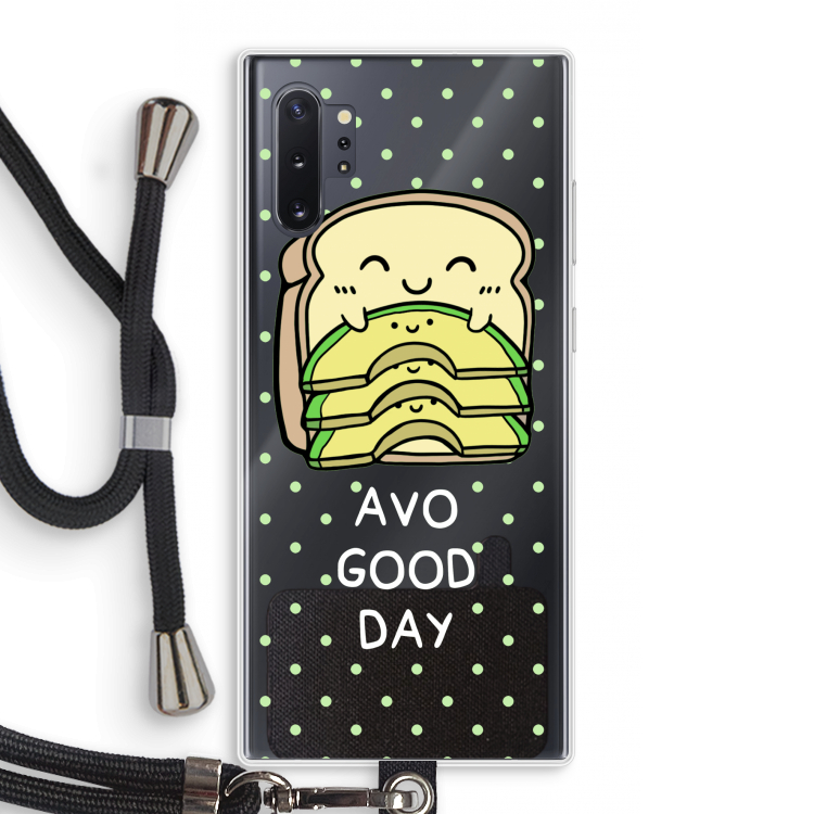 Avo Good Day: Samsung Galaxy Note 10 Plus Transparant Hoesje met koord