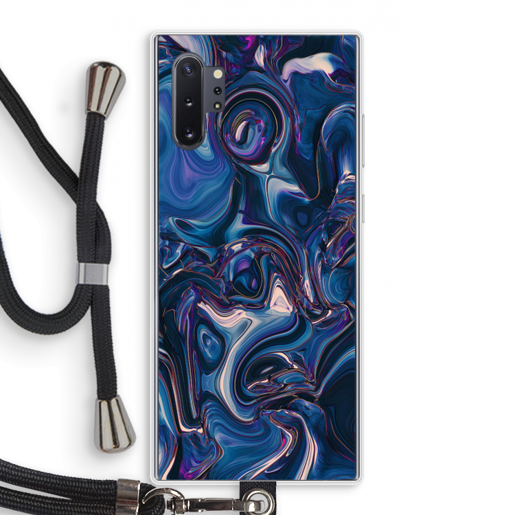 Mirrored Mirage: Samsung Galaxy Note 10 Plus Transparant Hoesje met koord