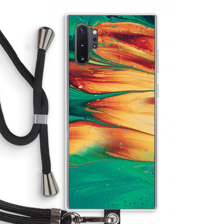 Green Inferno: Samsung Galaxy Note 10 Plus Transparant Hoesje met koord
