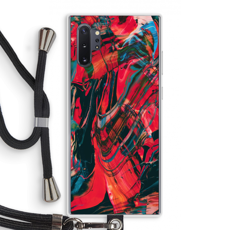 Endless Descent: Samsung Galaxy Note 10 Plus Transparant Hoesje met koord