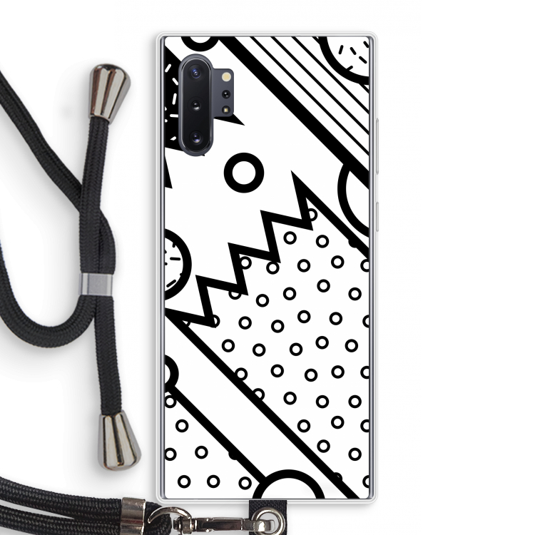 Pop Art #4: Samsung Galaxy Note 10 Plus Transparant Hoesje met koord