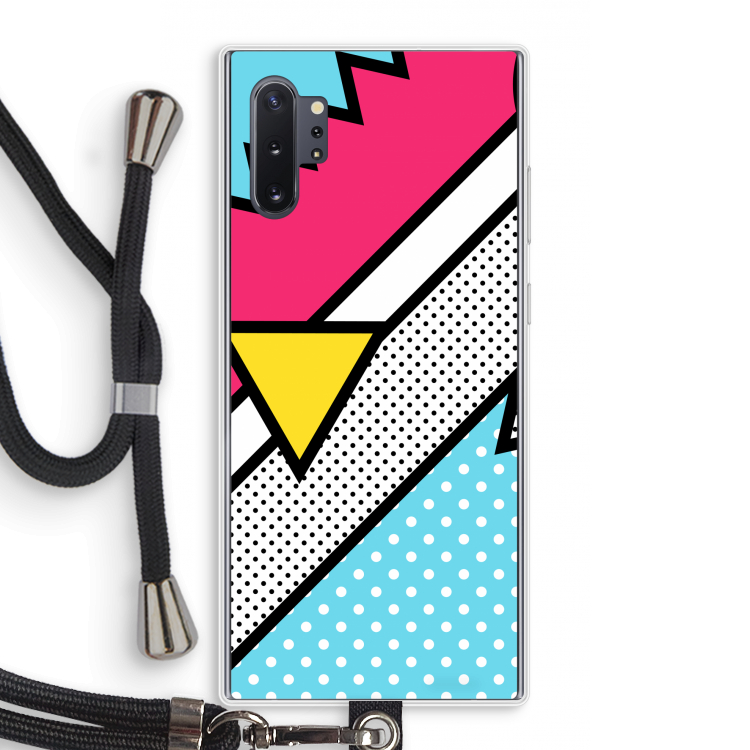 Pop Art #3: Samsung Galaxy Note 10 Plus Transparant Hoesje met koord