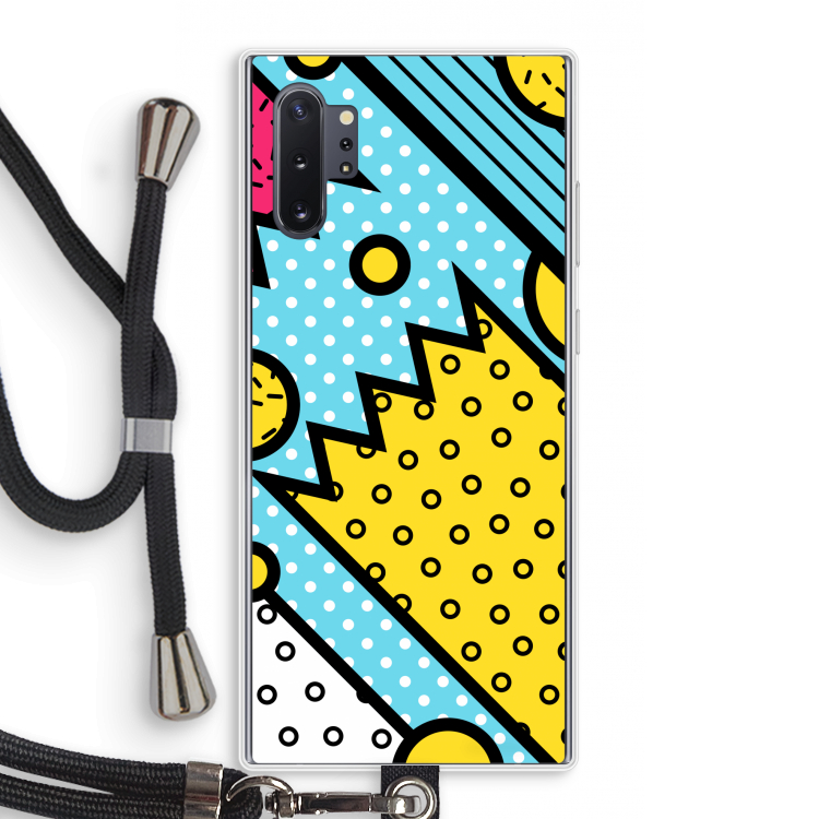 Pop Art #1: Samsung Galaxy Note 10 Plus Transparant Hoesje met koord