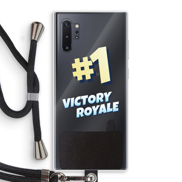 Victory Royale: Samsung Galaxy Note 10 Plus Transparant Hoesje met koord